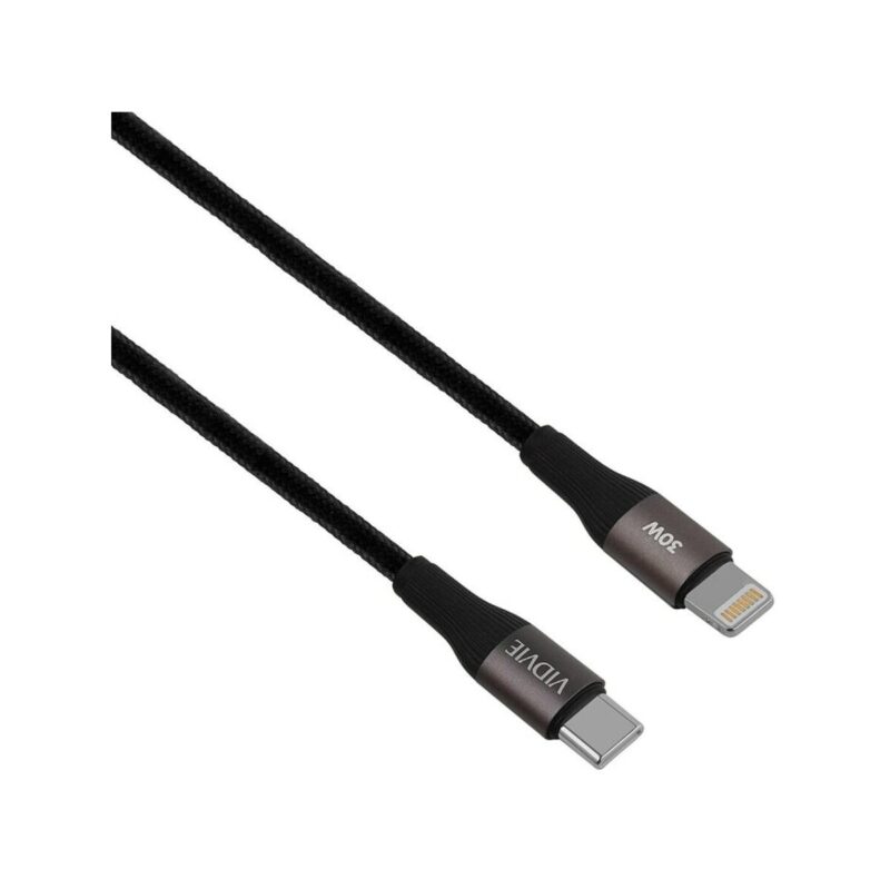 Kabel VIDVIE CB4038 Type C/iPhone 30W, 3m czarny