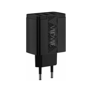 Ładowarka sieciowa VIDVIE PLE231 3xUSB + kabel Micro 2,4 A czarny