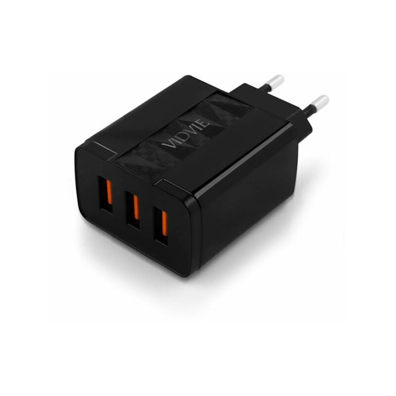 Ładowarka sieciowa VIDVIE PLE231 3xUSB + kabel Micro 2,4 A czarny
