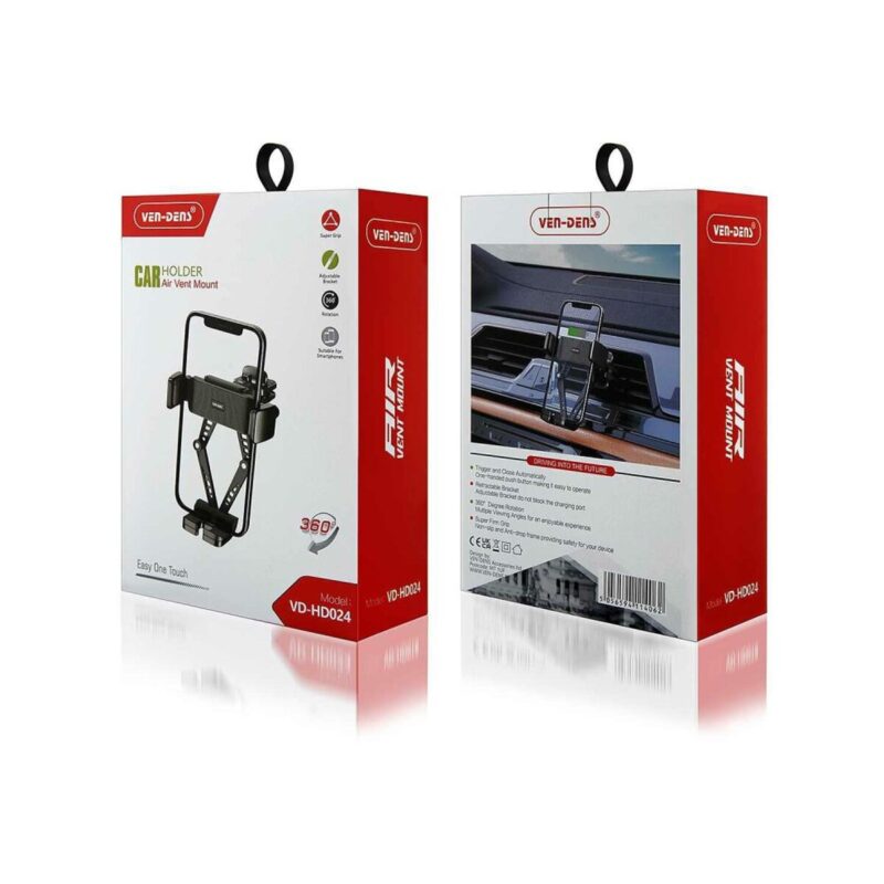 Uchwyt samochodowy VEN-DENS VD-HD024 Do Kratki czarny