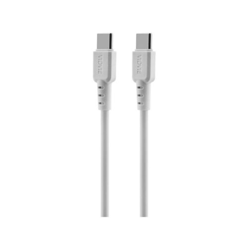 Ładowarka sieciowa VIDVIE PLE260 2xType-C + kabel Type-C/Type-C 3A 33W GaN compatible PD20W biały
