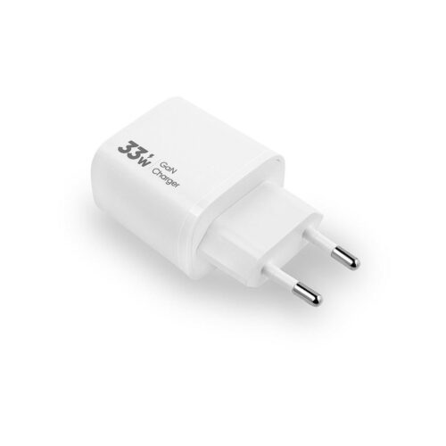 Ładowarka sieciowa VIDVIE PLE260 2xType-C + kabel Type-C/iPhone 3A 33W GaN compatible PD20W biały