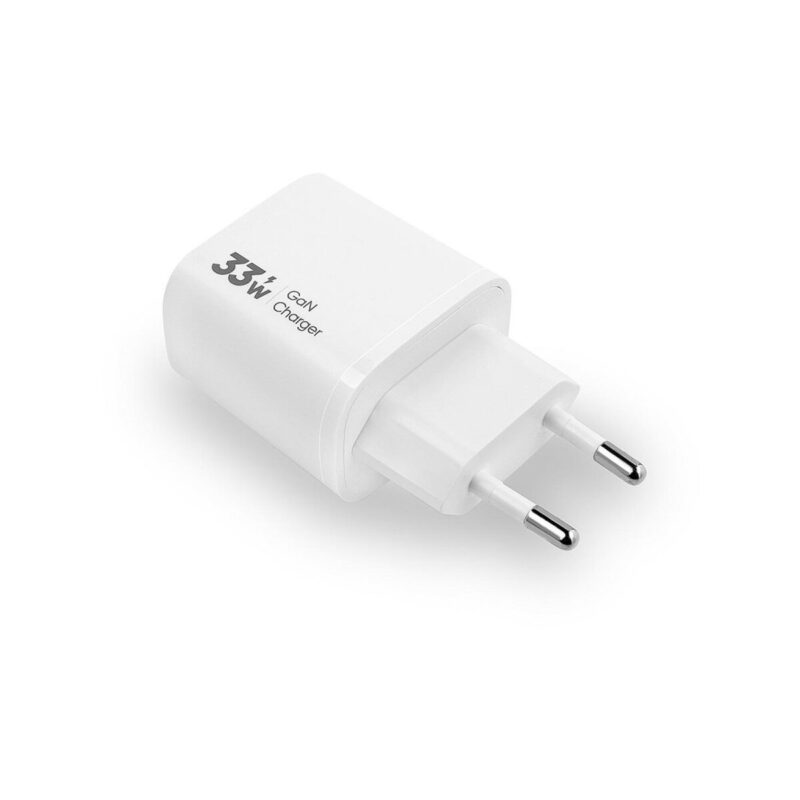 Ładowarka sieciowa VIDVIE PLE260 2xType-C + kabel Type-C/iPhone 3A 33W GaN compatible PD20W biały