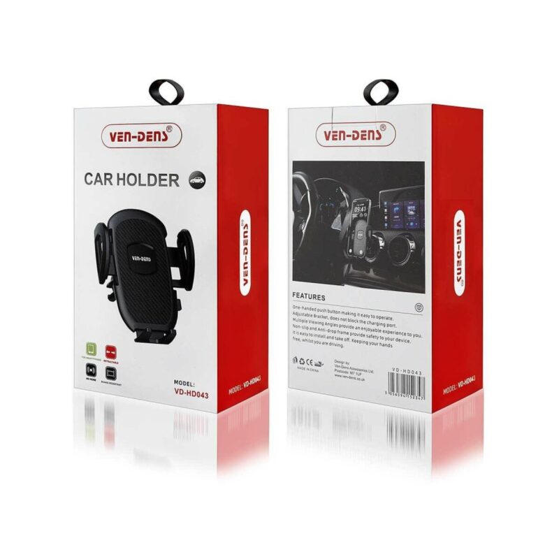 Uchwyt samochodowy VEN-DENS VD-HD043 Do Kratki czarny