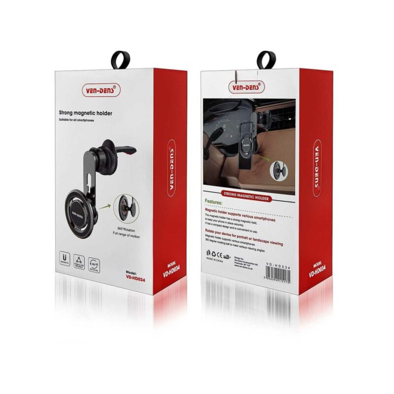 Uchwyt samochodowy VEN-DENS VD-HD034 Magnetyczny Do Kratki czarny