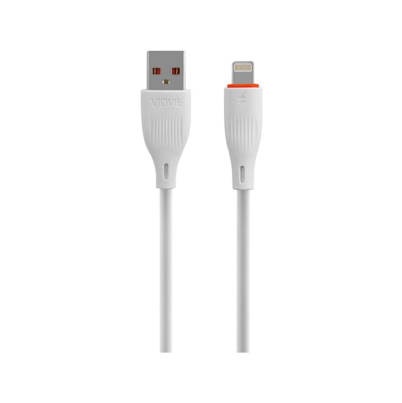 Kabel VIDVIE CB4016 USB/iPhone 2.4A, 1m biały