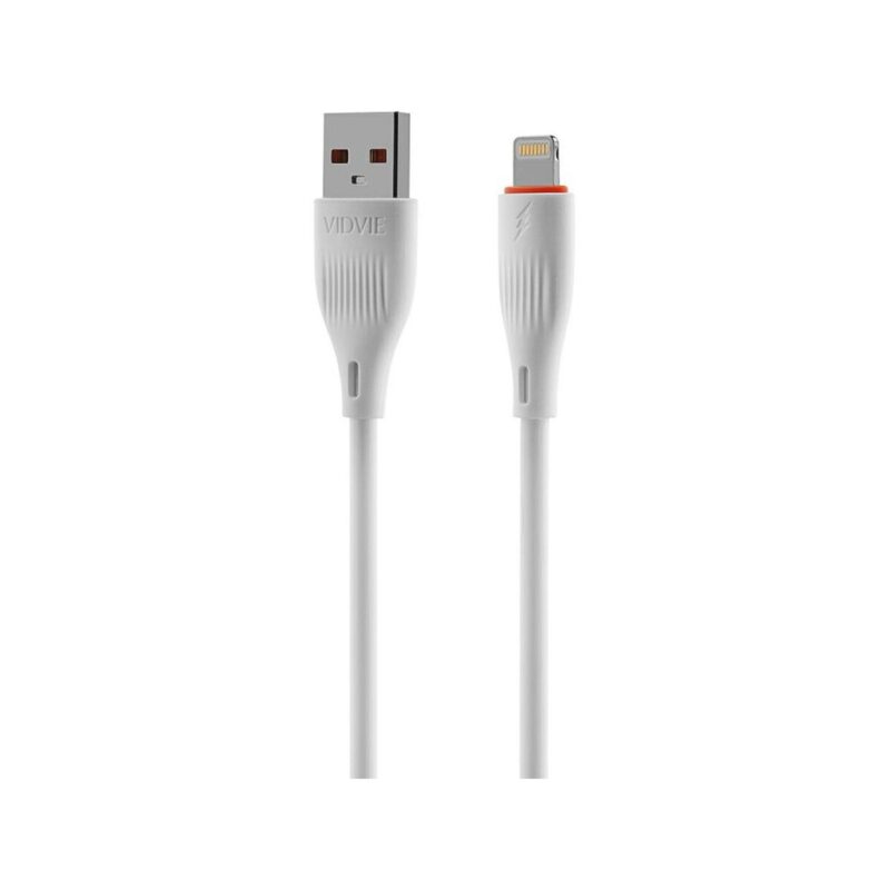 Kabel VIDVIE CB4016 USB/iPhone 2.4A, 1m biały