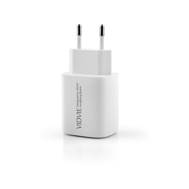 Ładowarka sieciowa VIDVIE PLE248 1xUSB + 1xType-C + kabel Type-C/Type-C 3A PD 20W biały