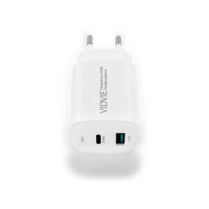 Ładowarka sieciowa VIDVIE PLE248 1xUSB + 1xType-C + kabel Type-C/Type-C 3A PD 20W biały
