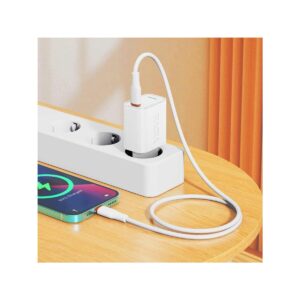 Ładowarka sieciowa VIDVIE PLE268 1xUSB + 1xType C 3A PD 20W biały