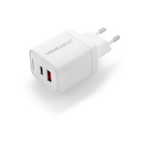 Ładowarka sieciowa VIDVIE PLE267 1xUSB + 1xType C 3A PD 20W biały