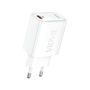 Ładowarka sieciowa VIDVIE PLE268 1xUSB + 1xType C 3A PD 20W biały