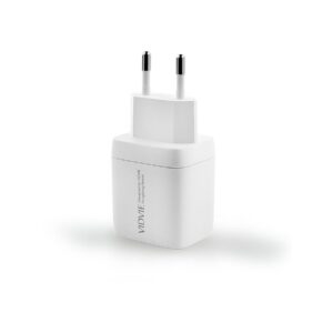 Ładowarka sieciowa VIDVIE PLE267 1xUSB + 1xType C 3A PD 20W biały