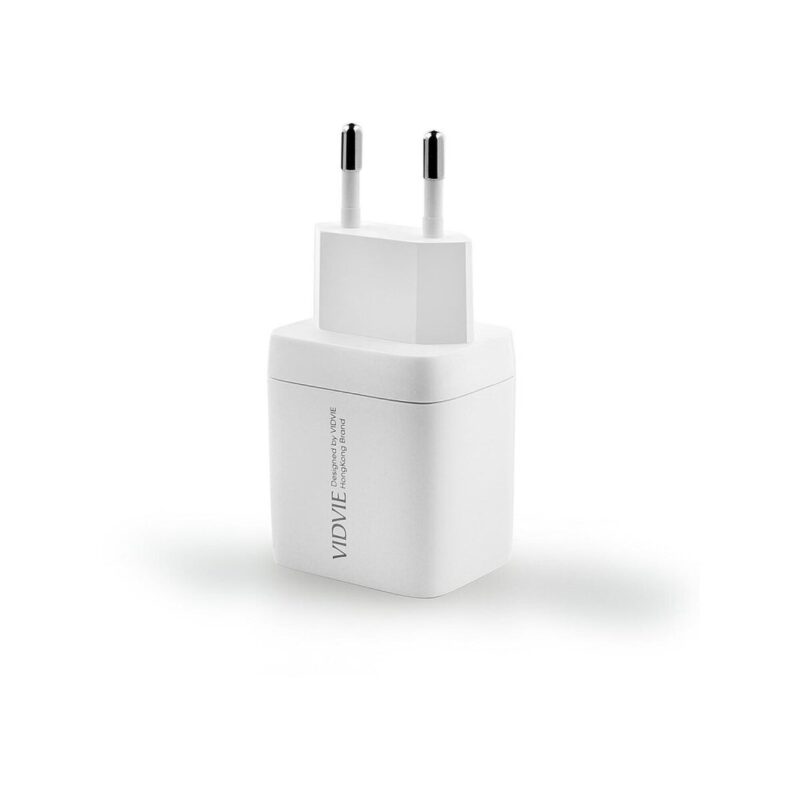 Ładowarka sieciowa VIDVIE PLE267 1xUSB + 1xType C 3A PD 20W biały