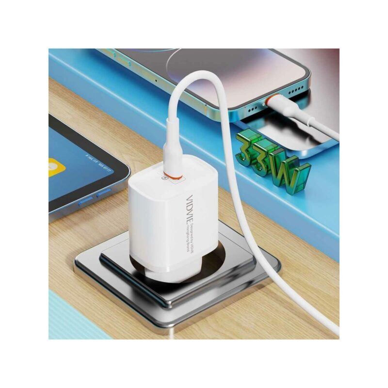 Ładowarka sieciowa VIDVIE PLE271 1xType C 3A 33W biały