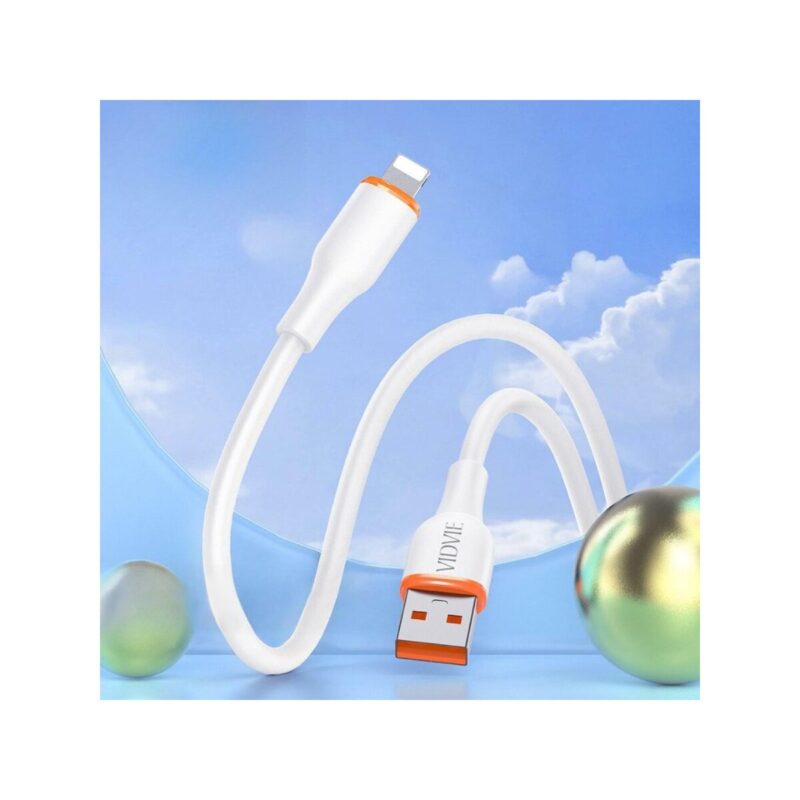 Kabel VIDVIE CB4031 USB/ iPhone 3A, 1m biały