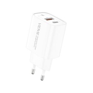 Ładowarka sieciowa VIDVIE PLE273 1xUSB + 1xType C 3A, 20W biały