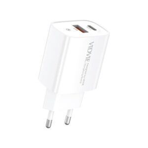 Ładowarka sieciowa VIDVIE PLE273 1xUSB + 1xType C 3A, 20W biały