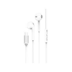 Słuchawki z kablem VIDVIE HS666 Type C biały