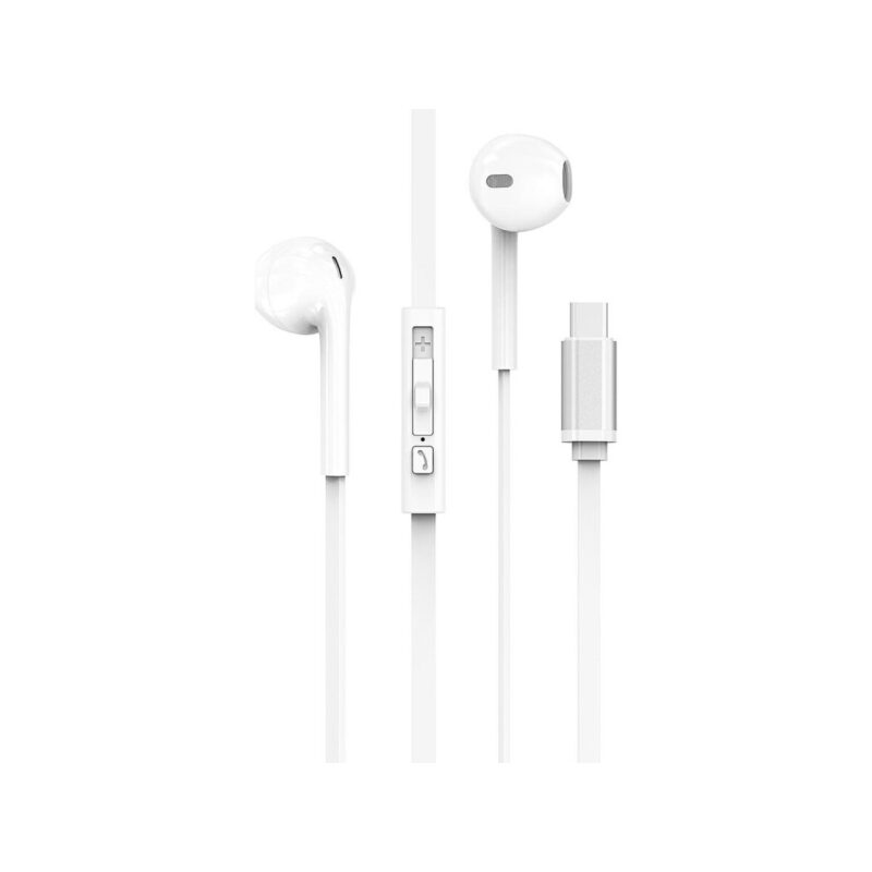 Słuchawki z kablem VIDVIE HS666 Type C biały