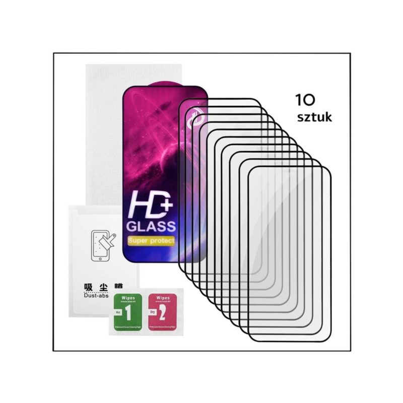 Szkło hartowane HD+ do Apple iPhone 15+/16+ PUDEŁKO 10szt.