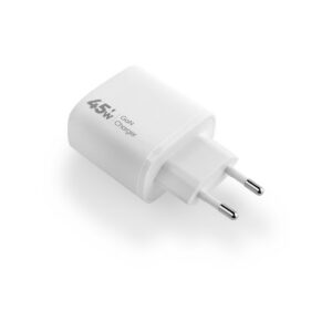 Ładowarka sieciowa VIDVIE PLE261 2xType-C + kabel Type-C/Type-C 3A 45W GaN biały