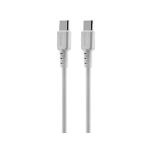 Ładowarka sieciowa VIDVIE PLE261 2xType-C + kabel Type-C/Type-C 3A 45W GaN biały