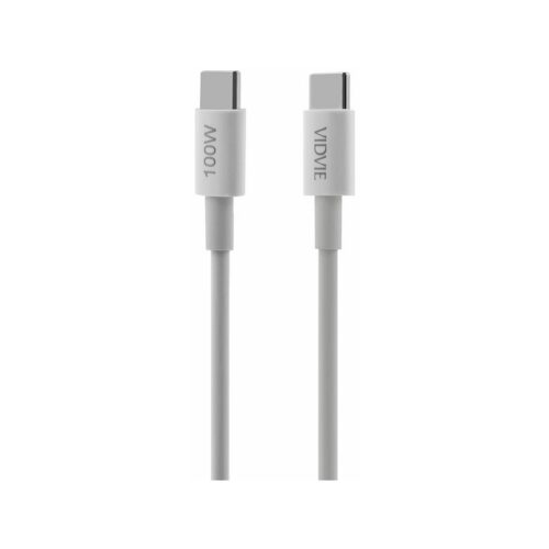 Kabel VIDVIE CB4013 Type C/Type C PD 100W 1m biały