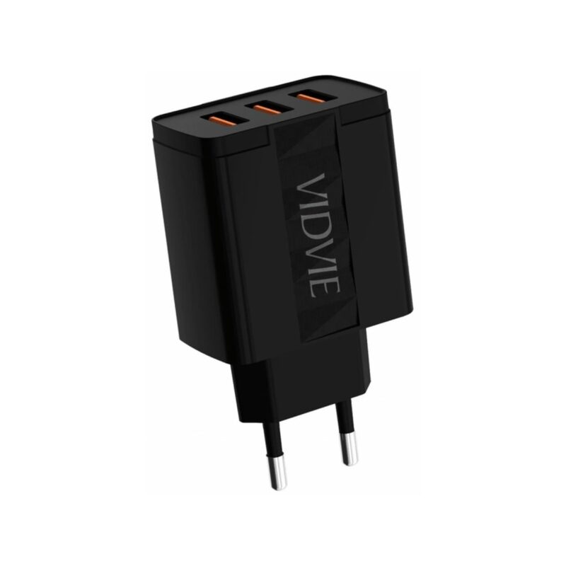 321539-large-default-ladowarka-sieciowa-vidvie-ple231-3xusb-kabel-micro-24-a-czarny Ładowarka sieciowa VIDVIE PLE231 3xUSB + kabel Micro 2,4 A czarny