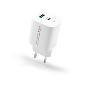 Ładowarka sieciowa VIDVIE PLE248 1xUSB + 1xType C 3A PD 20W biały N