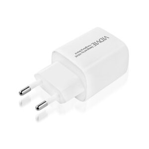 Ładowarka sieciowa VIDVIE PLE248 1xUSB + 1xType C 3A PD 20W biały N