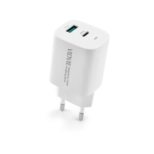 Ładowarka sieciowa VIDVIE PLE248 1xUSB + 1xType C 3A PD 20W biały N