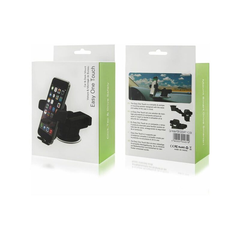 Uchwyt samochodowy YC038 do kokpitu gekon czarny