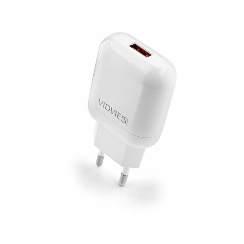 Ładowarka sieciowa VIDVIE CE12 1xUSB 2.4A biały