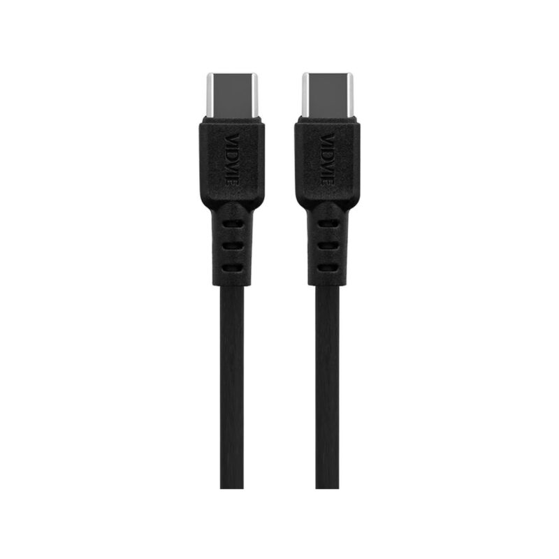 Ładowarka samochodowa VIDVIE CC543 2xType-C + kabel Type-C/Type-C 30W szary