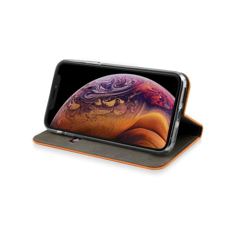 Kabura MAGNET BOOK do Apple iPhone 7+/8+ pomarańczowy