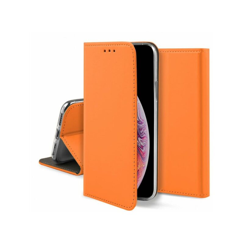 Kabura MAGNET BOOK do Apple iPhone 7+/8+ pomarańczowy