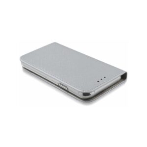 Kabura MAGNET BOOK do Apple iPhone XS MAX srebrny