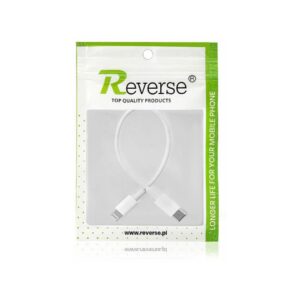 Kabel REVERSE Type C/iPhone 20cm biały BAG