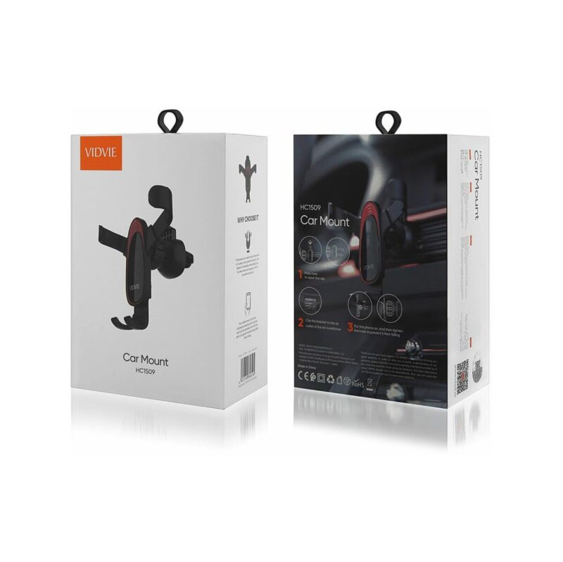 Uchwyt samochodowy VIDVIE HC1509 Grawitacyjny Do Kratki czarny