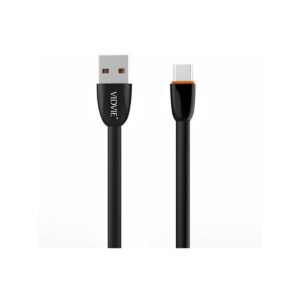Kabel VIDVIE CB411 USB/Type C 2.1A, 1m czarny