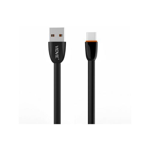 Kabel VIDVIE CB411 USB/Type C 2.1A, 1m czarny