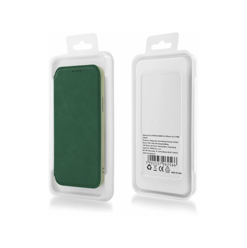 Kabura VINTAGE BOOK do Apple iPhone XS MAX zielony