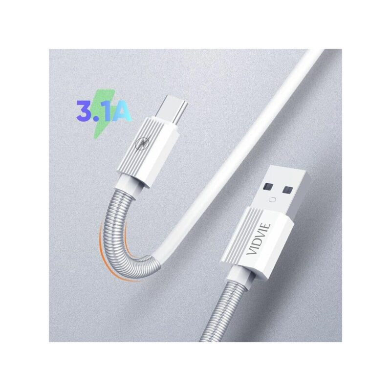 Kabel VIDVIE C510 USB/Micro 3,1A, 1m biały
