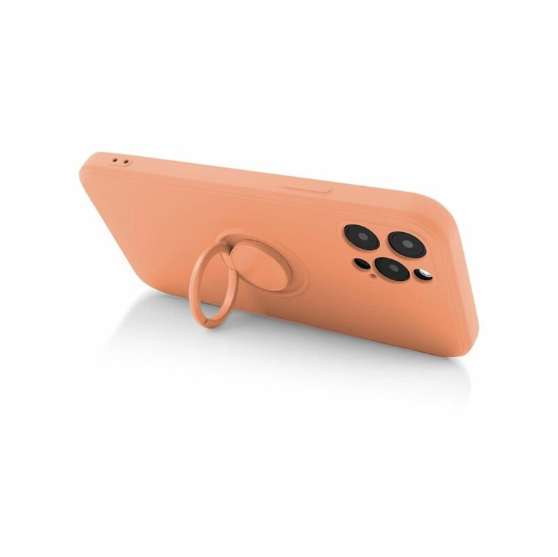 Etui FINGER RING do Apple iPhone 12 pomarańczowy