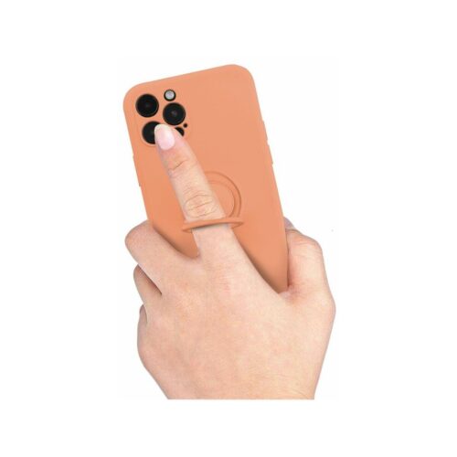 Etui FINGER RING do Samsung A42 5G pomarańczowy