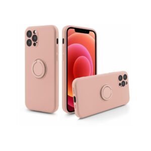 Etui FINGER RING do Samsung S21+ różowy