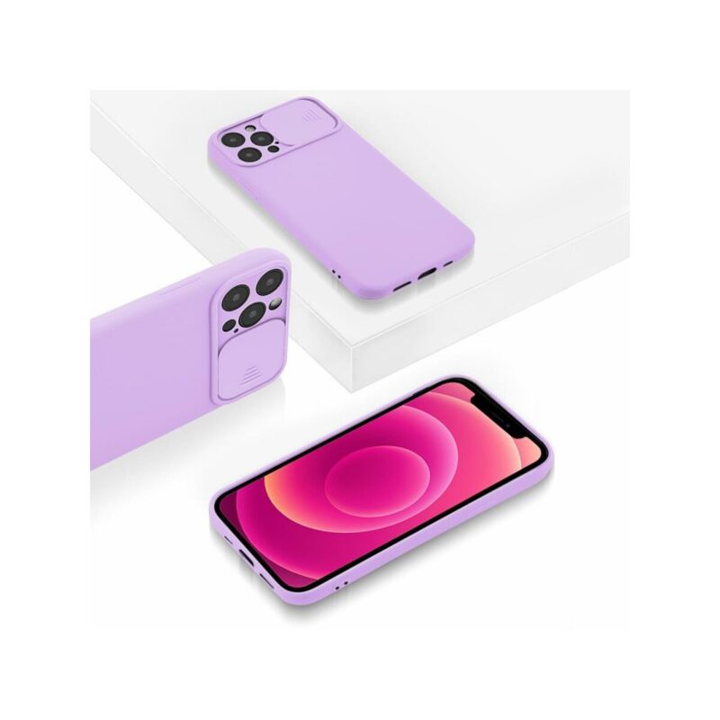 Etui CAMERA PROTECT do Apple iPhone 12 PRO fioletowy