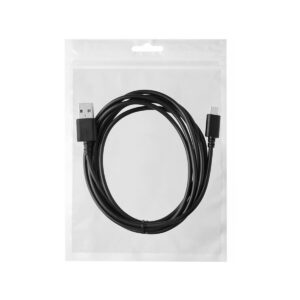 Kabel REVERSE USB/Type C 3A, 2m czarny BAG