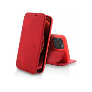 Kabura VINTAGE BOOK do Apple iPhone 13 MINI czerwony